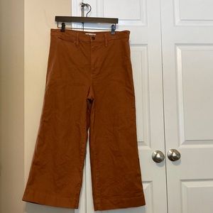 Madewell Emmett wide leg crop pants